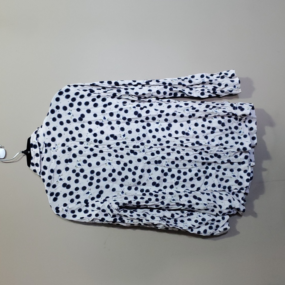 H&M x Anna Glover Navy Polka Dot Blazer Size 4 - Picture 5 of 8